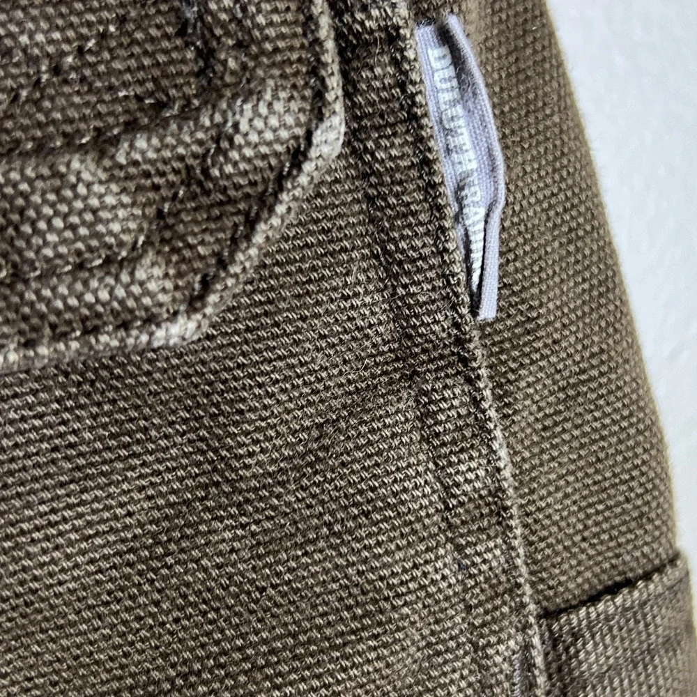 Duluth Trading Co Men's 34x32 Canvas Cargo Pants Brown Workwear Gorpcore